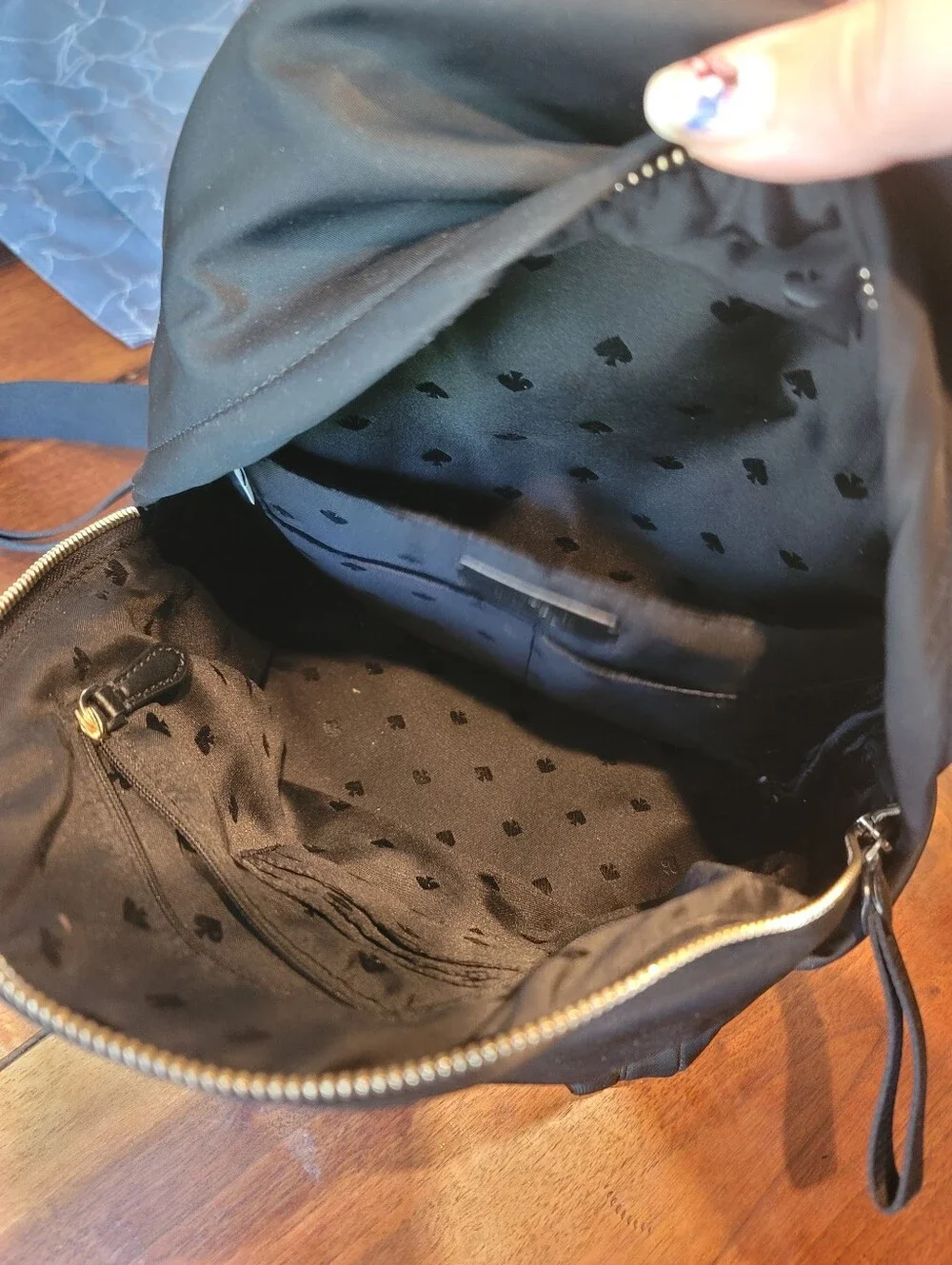 Kate Spade Black Nylon Backpack - Picture 8 of 14